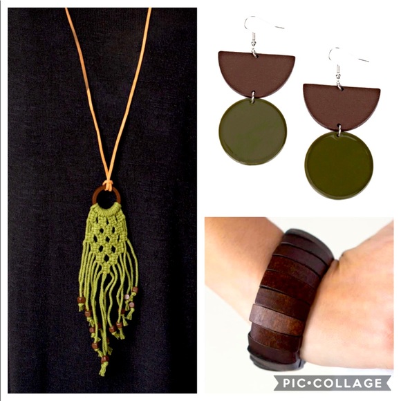 Jewelry - Wooden 3pc.Set